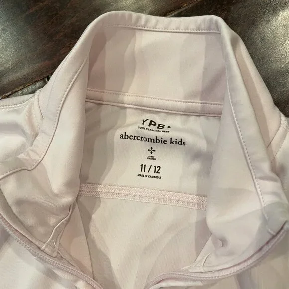 Ambercombie kids Mock Neck Full Zip, Big Girls Size 11/12, Light Pink - Picture 3 of 6